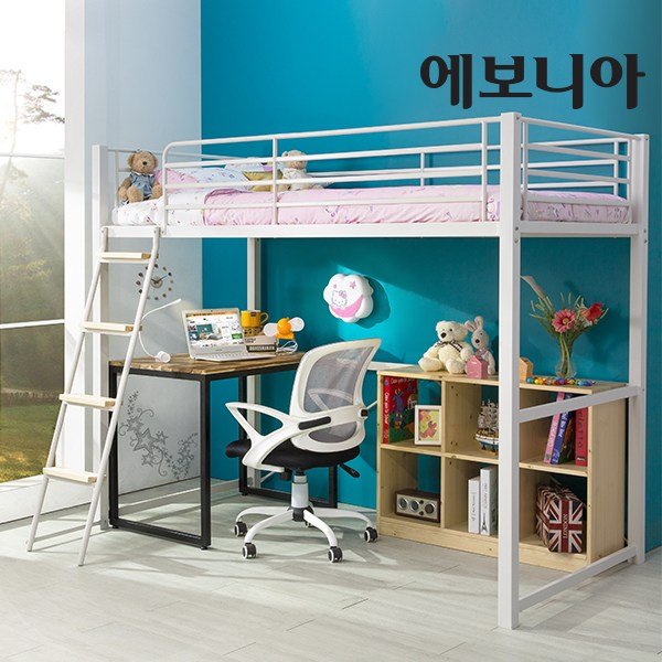 [15조한정 추가할인+원목발판증정] 에보니아 메리트 벙커침대 기본형 프레임 매트제외 성인겸용벙커 (싱글/슈퍼싱글 선택), 프레임 블랙 S할인 상세 이미지 2