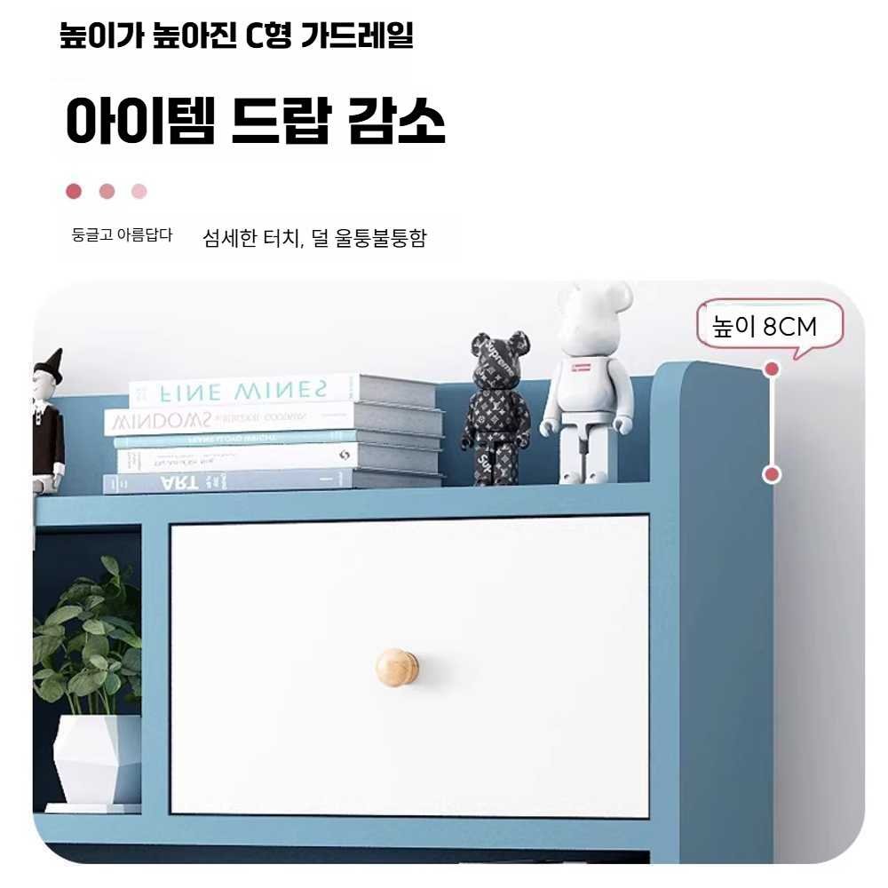 초딩책상 어린이책상 공주님 신학기 세트 초등학생 책상 저학년 제품 데스크 고학년 아이방 책꽂이, 7. 80cm 핑크+의자 상세 이미지 2