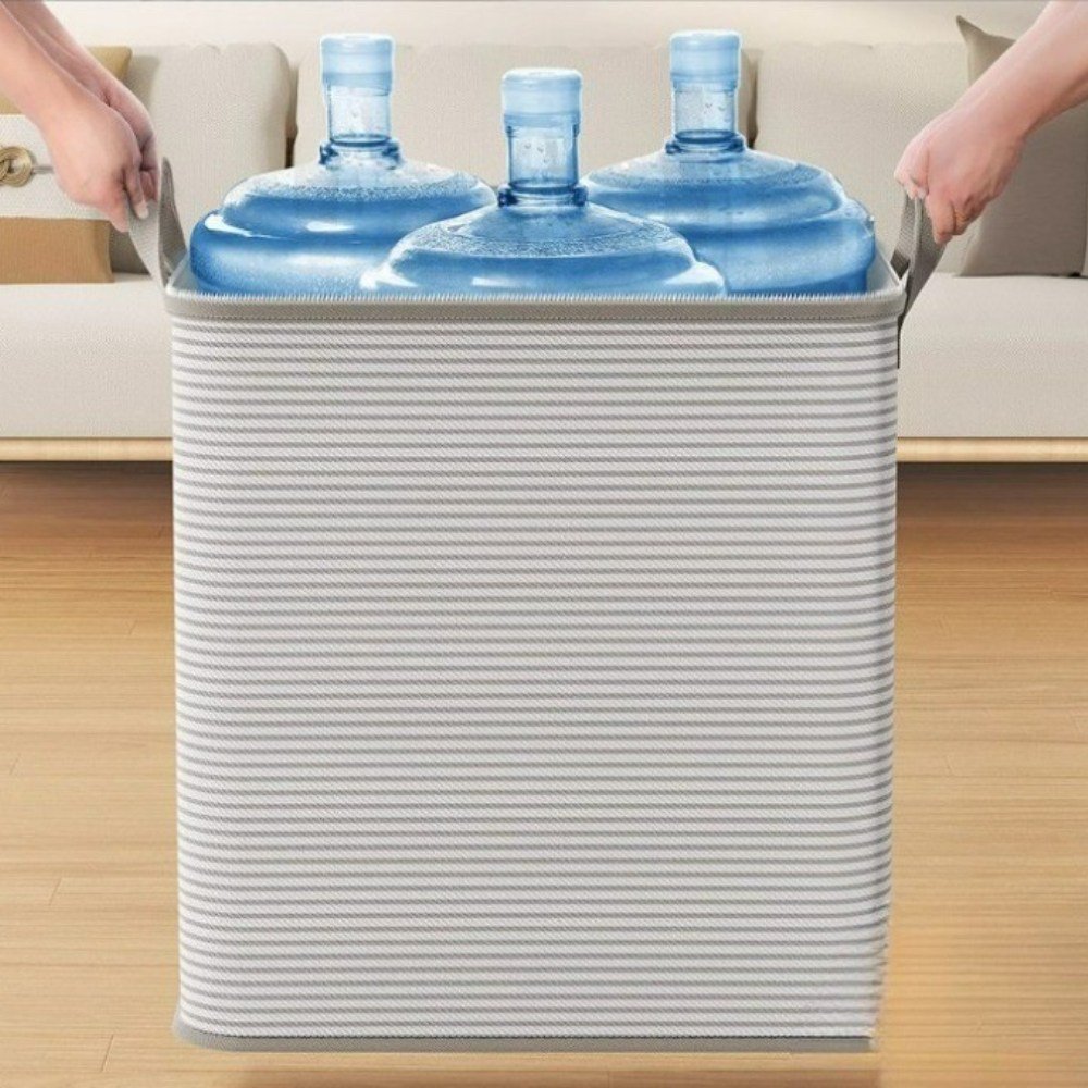 로얄리노 대용량 이불 옷 패브릭 정리함, 2개, 카키그레이할인 상세 이미지 2