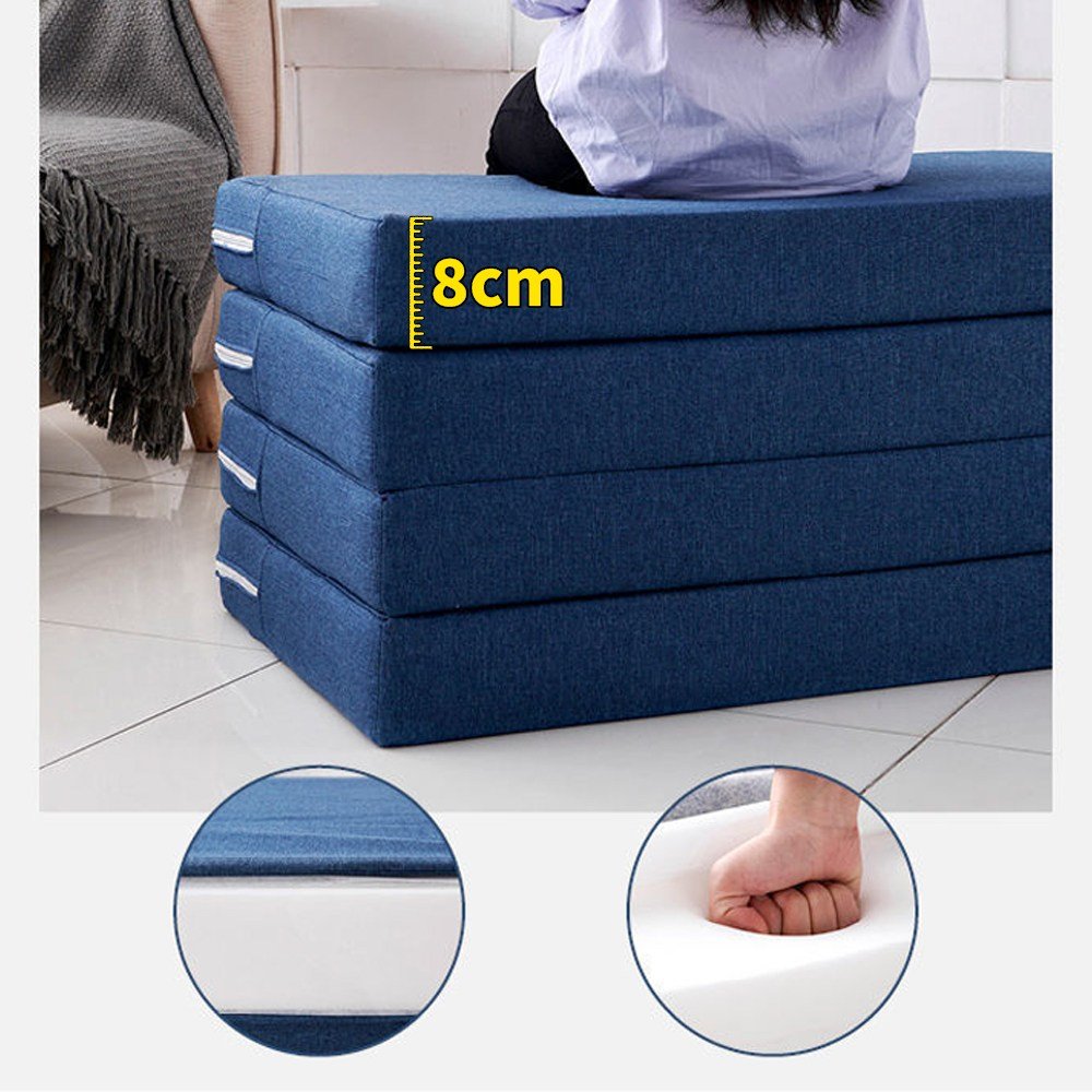 씽크라이프 탄탄한 8CM 4단 접이식 토퍼 매트리스 수면 바닥 침대 커버 포함쿠폰할인· 21:47:05 상세 이미지 2
