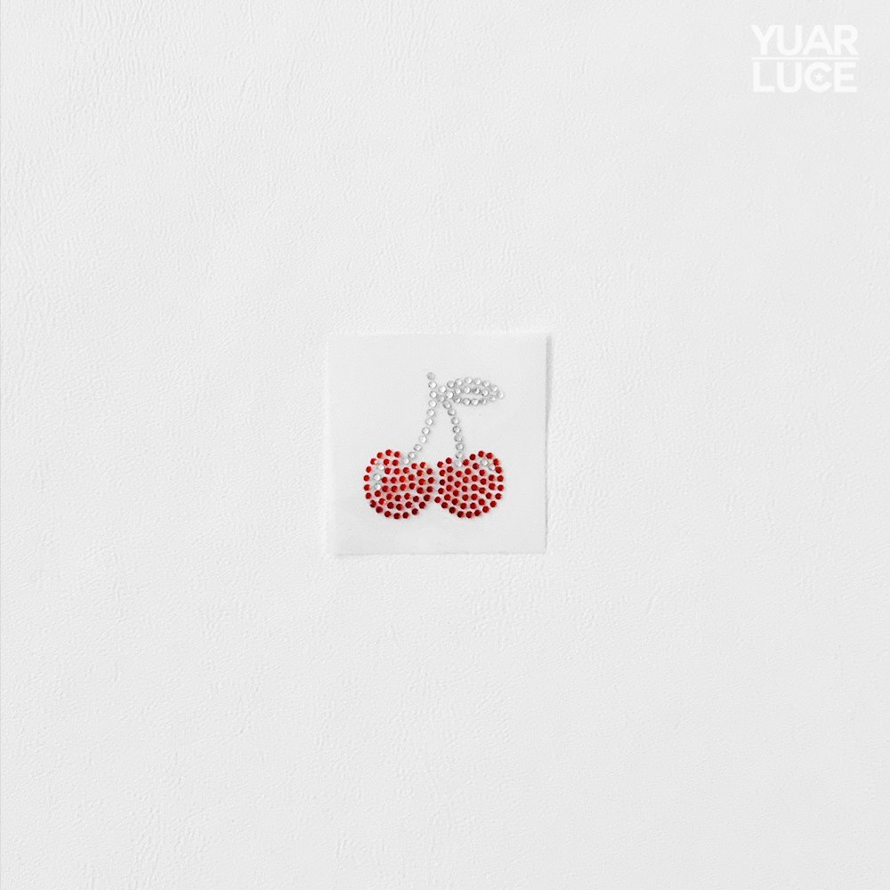 유아루체 스위트 체리 Cherry - 핫픽스모티브 리폼 단체복 큐빅 앵두 과일패턴 의류전사지, 1개 상세 이미지 2