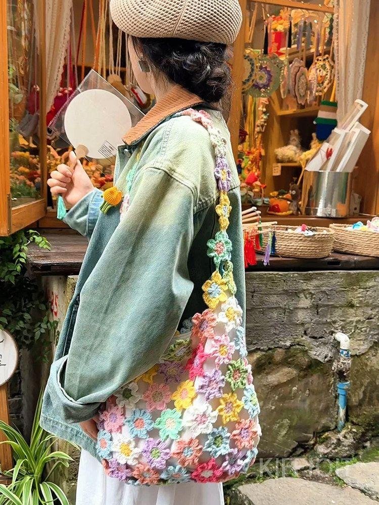 제니오숲 꽃가방 코바늘 뜨개질DIY, C. 안감 포함 소재 패키지 상세 이미지 2
