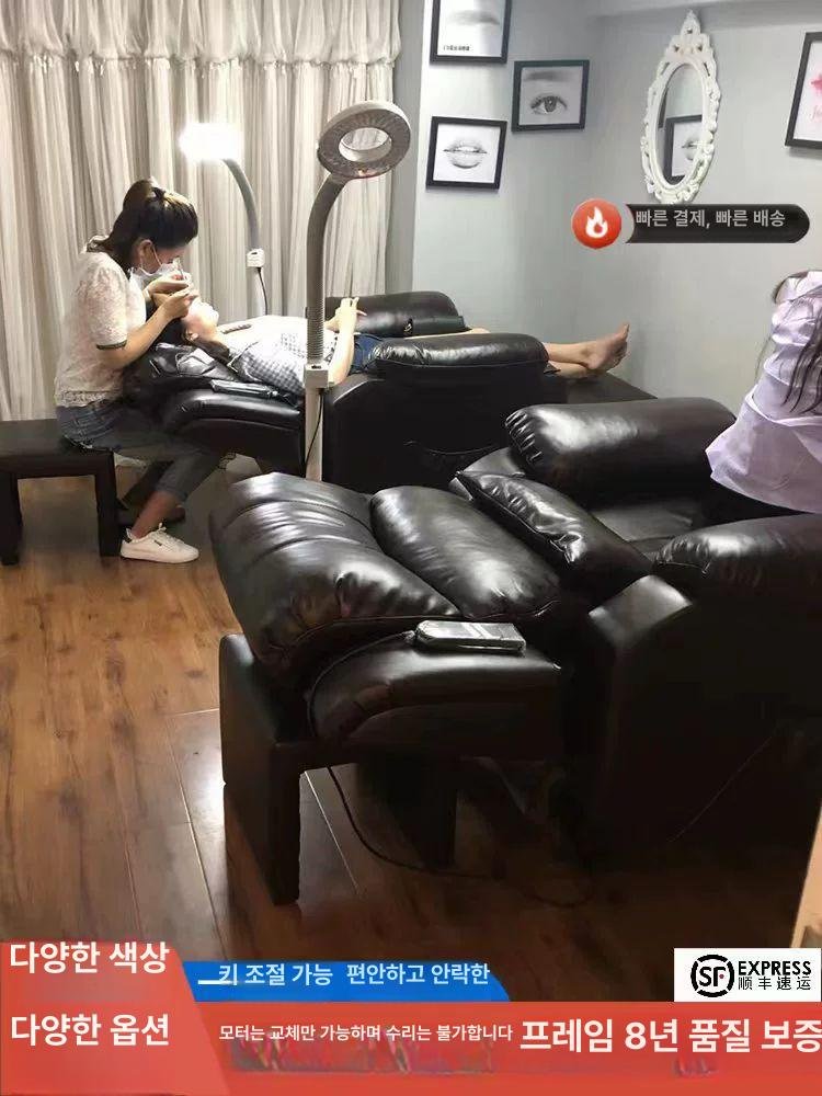 전동 리클라이너 소파 가격문의필요 패브릭 안락, 수동 175도 뷰티 전용, 패션 오렌지 통기성 가죽 상세 이미지 2