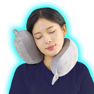 지티스 양면 기내용 여행용 목베개