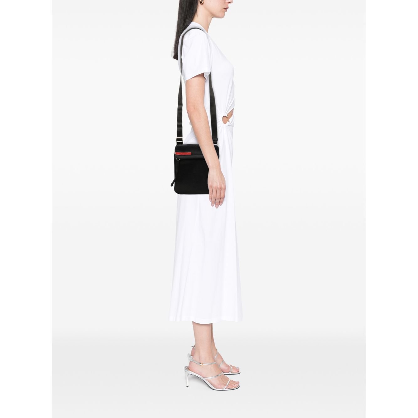 무료배송Prada Pre-Owned프라다 중고 2000-2025 테수토 지퍼 탑 스포츠 크로스 백 상세 이미지 2