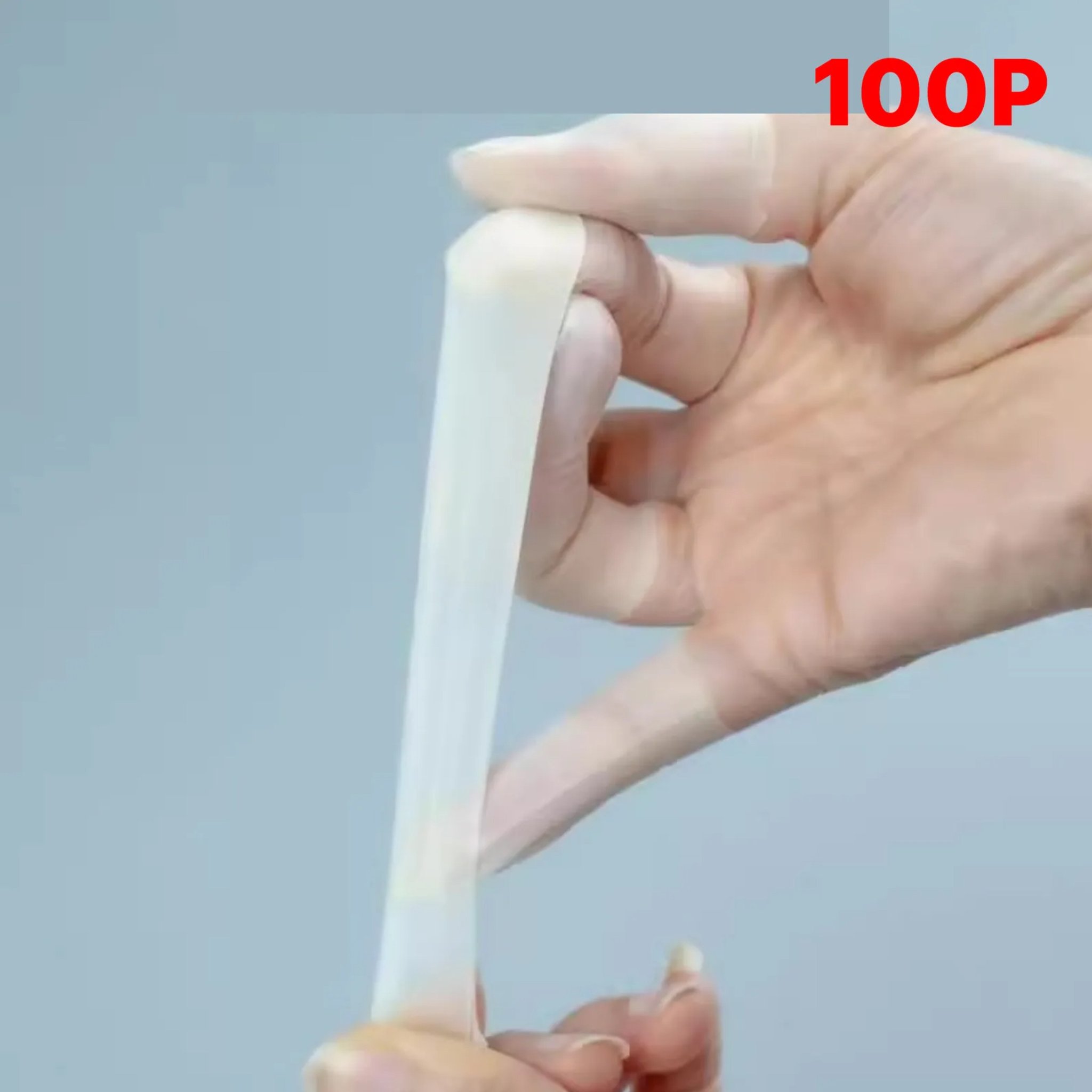 별오점 라텍스 손가락 장갑 골무 밴드 핑거돔 100p, 100개, 화이트 상세 이미지 2
