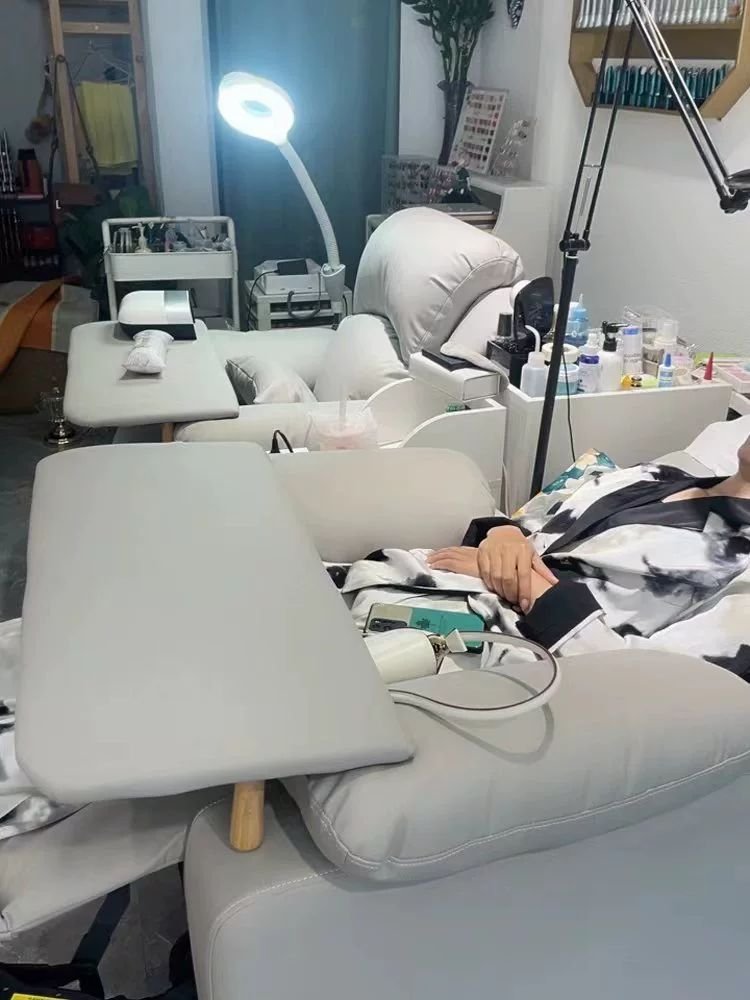 전동 리클라이너 소파 가격문의필요 패브릭 안락, 수동 175도 뷰티 전용, 패션 오렌지 통기성 가죽 상세 이미지 2