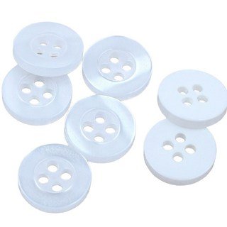 셔츠단추 대용량 11mm 200 500 1000개, 1팩, 기본셔츠단추11.5mm(흰색500개)