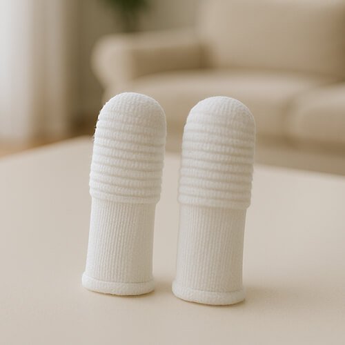 히야펫 강아지 치석제거 잘닦이는 손가락 칫솔, 20개, 흰색 상세 이미지 1