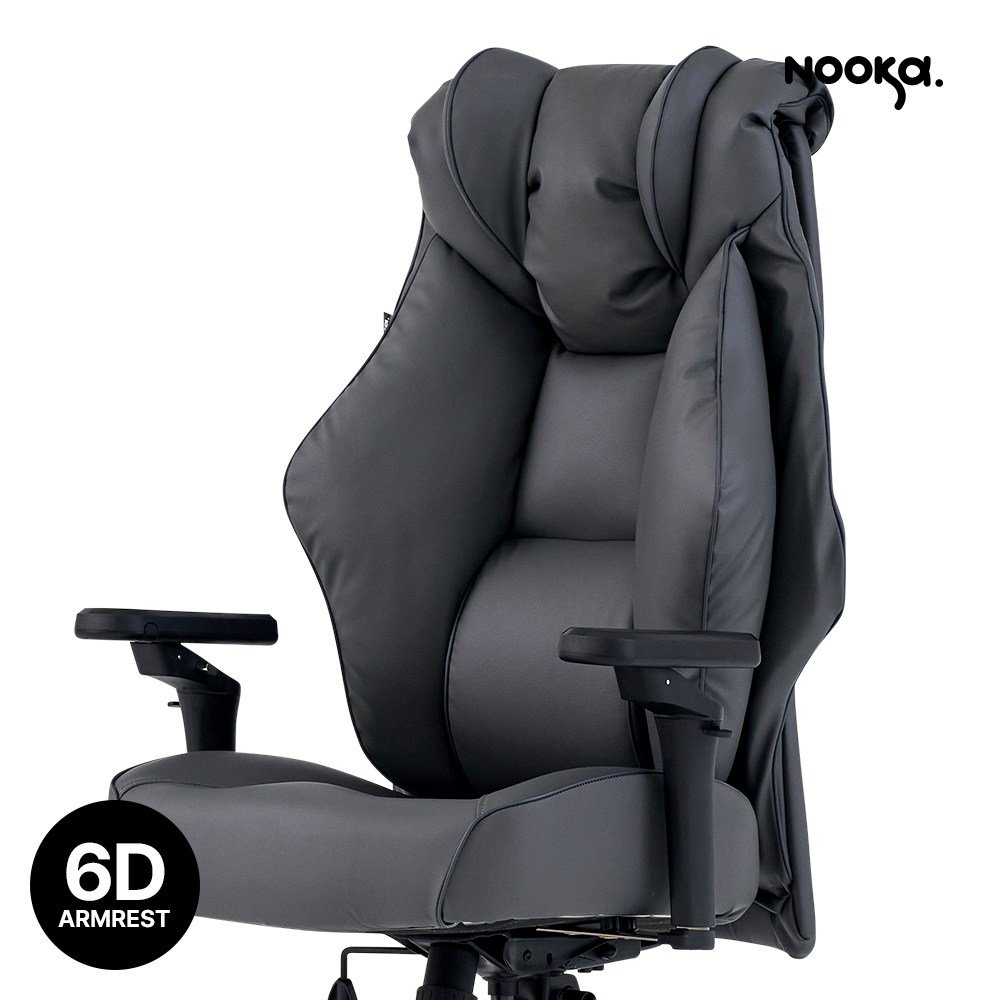 누카 3세대 커스텀체어 G900-PU 6D 컴퓨터의자 사무용 사무실 학생 메쉬 게이밍 책상의자, 블랙 상세 이미지 2