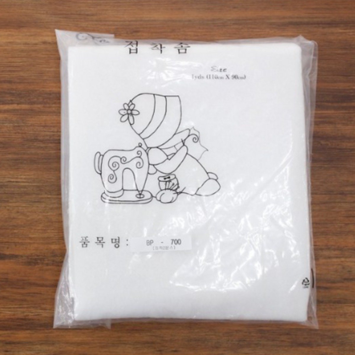 소프트 접착심지 110 x 180 cm, 백 아이, 1개 상세 이미지 1