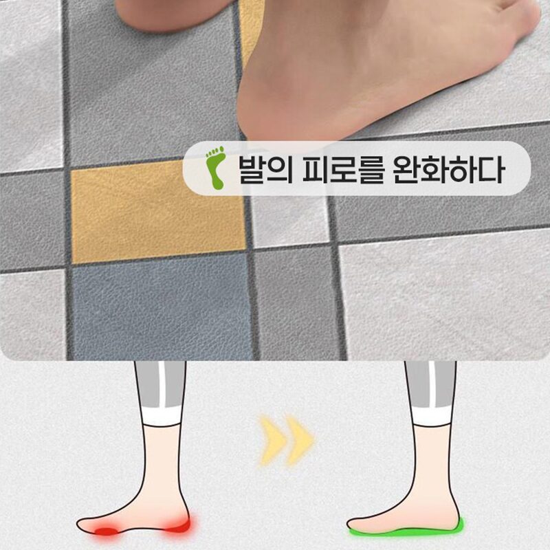 키친매트 대형 주방매트 가죽 미끄럼방지매트 바닥매트 현관 신발장 매트 싱크대매트 다용도 커팅, E001, 1개할인 상세 이미지 2