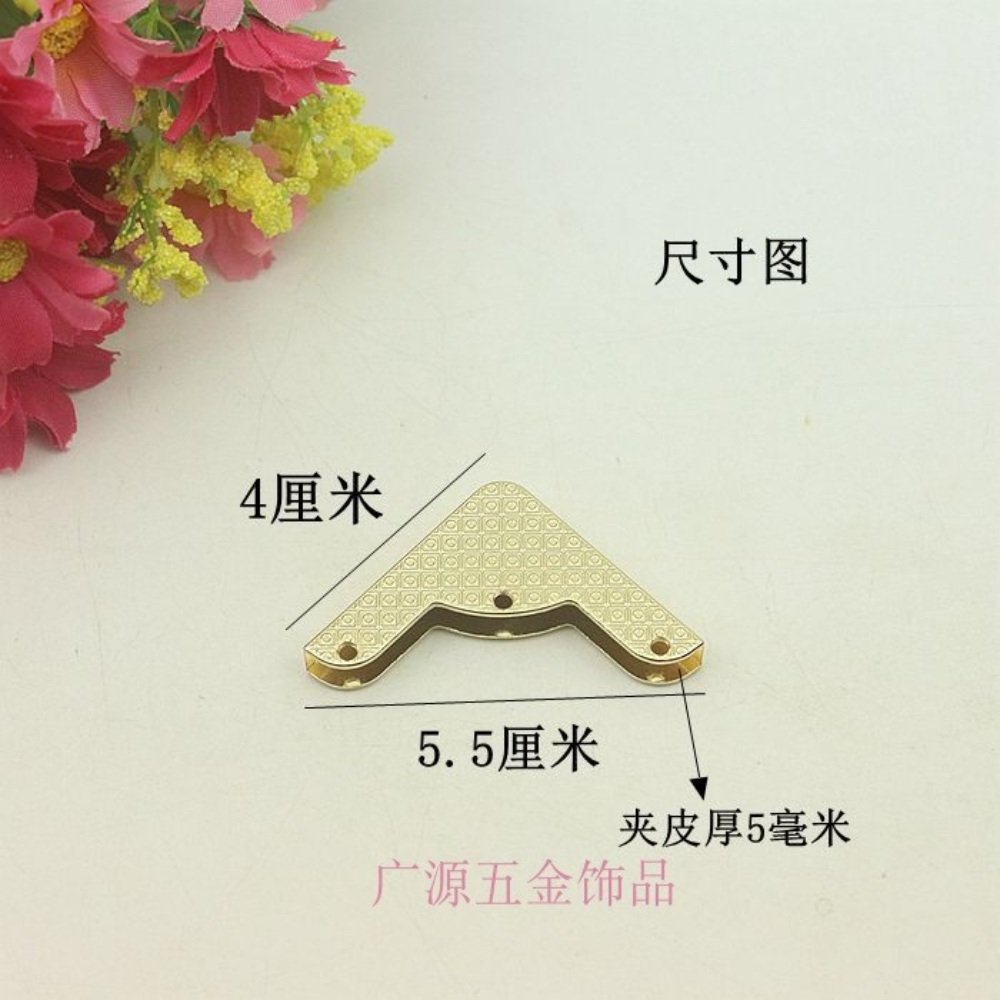 가죽 가방 모서리 해짐 방지 코너 메탈 장식 핸드백 배낭 클립 액세서리 상세 이미지 1