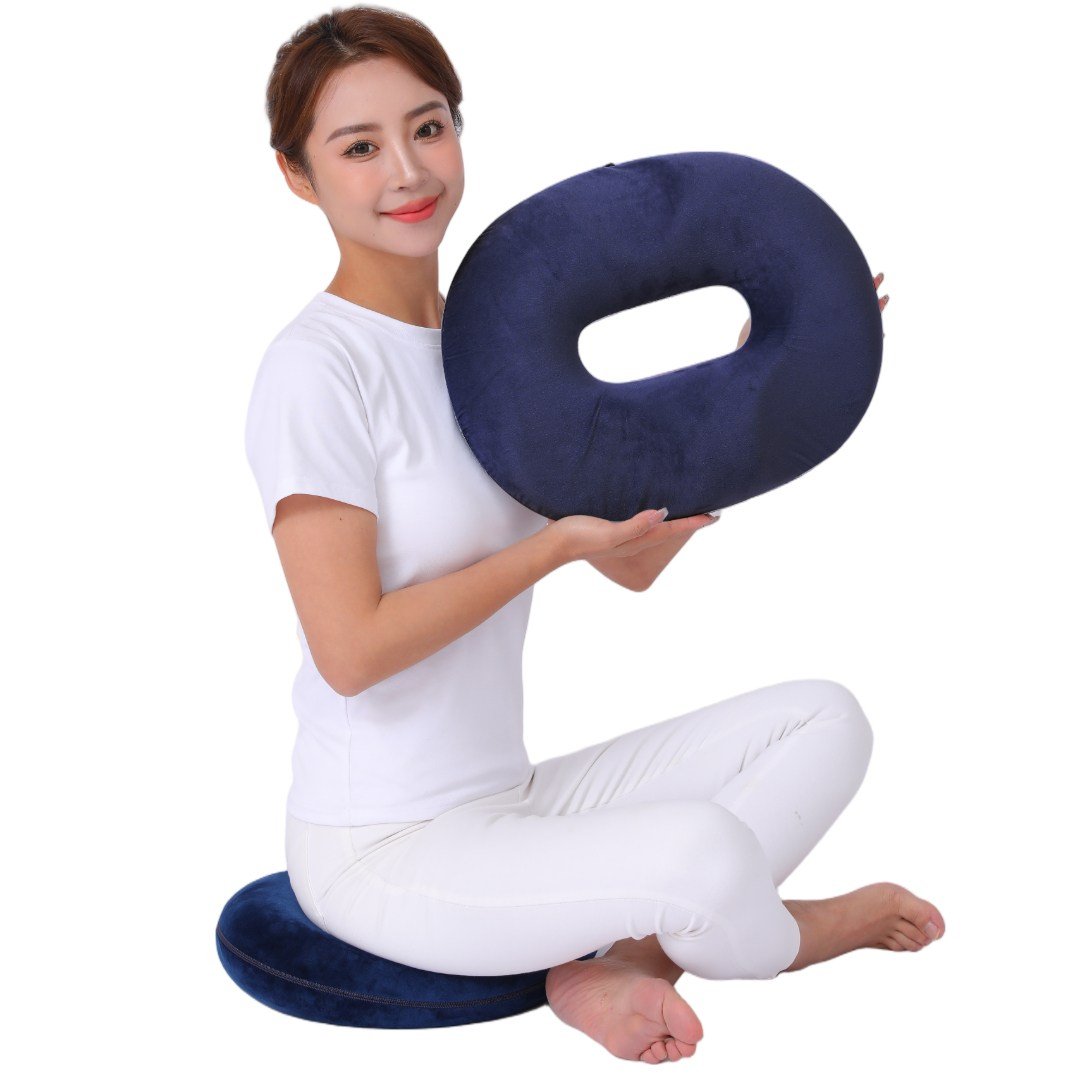 위드리빙 도넛방석 메모리폼 애플방석, 네이비, 1개할인· 4일 남음 상세 이미지 2