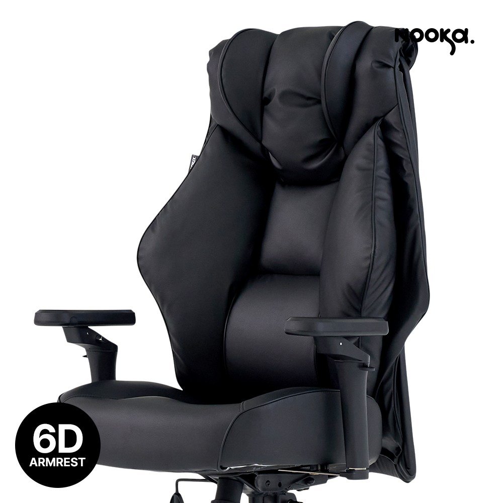 누카 3세대 커스텀체어 G900-PU 6D 컴퓨터의자 사무용 사무실 학생 메쉬 게이밍 책상의자, 블랙 상세 이미지 1