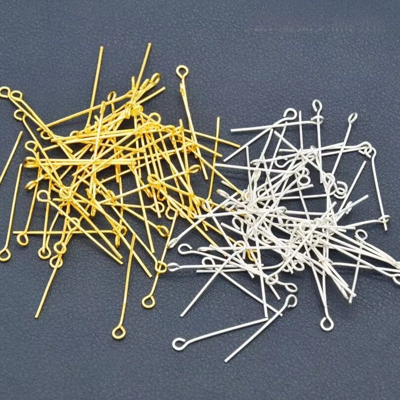 50mm 구자핀 200pcs 연결고리, 화이트 9자핀, 1개 상세 이미지 2
